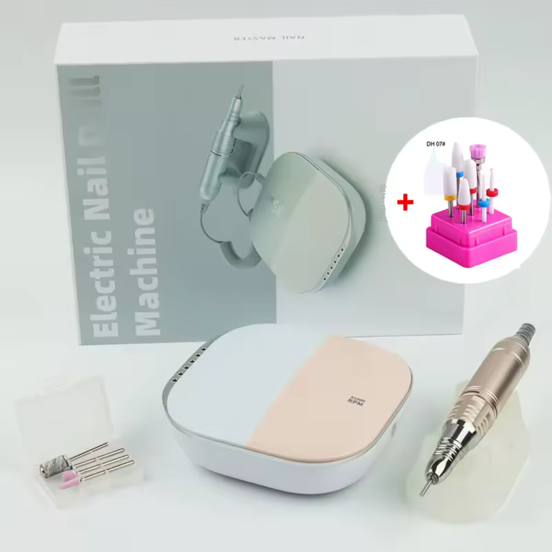Taladro de Uñas Profesional 35000RPM, Lima de uñas Recargable Portátil